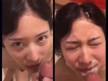 Tinh trùng bắn như mưa vào mặt em