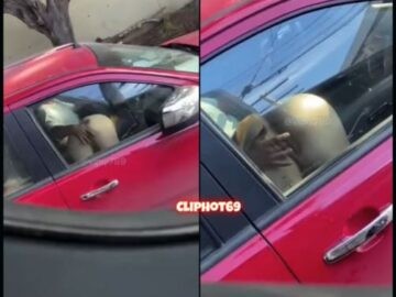 quay lén em gái bú cu và bị móc lồn trên xe